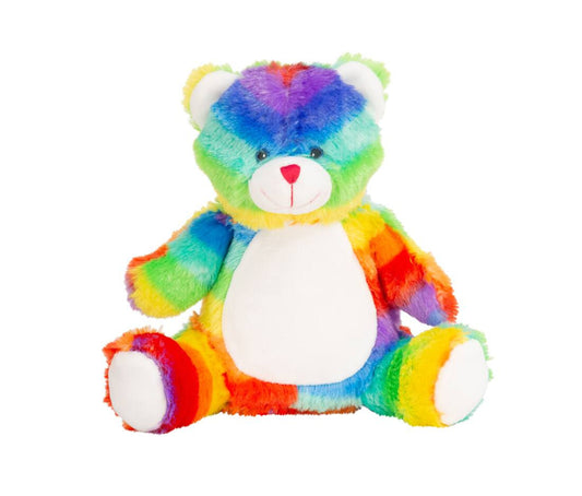 Rainbow Bear - Mumbles Print Me Mini Teddies