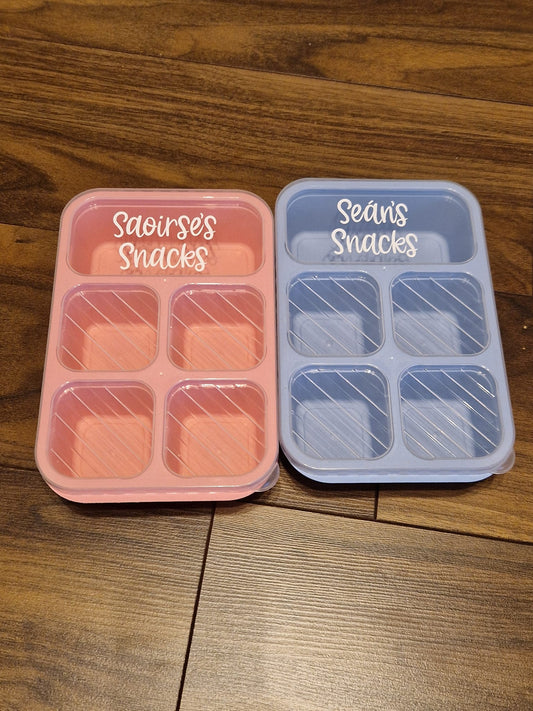 PERSONALISED 5 Compartment Snack Box