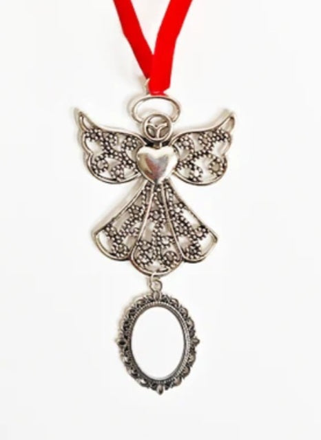 Sublimation Angel with photo charm decoration