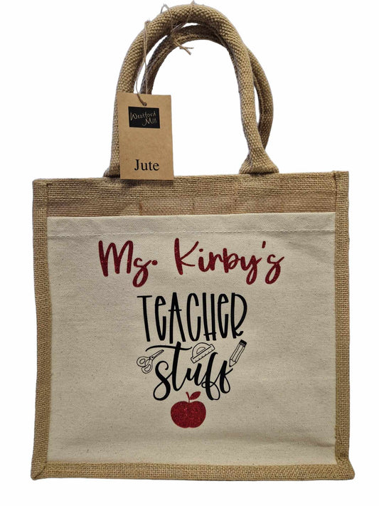 PERSONALISED Teacher Pocket Gift Bag