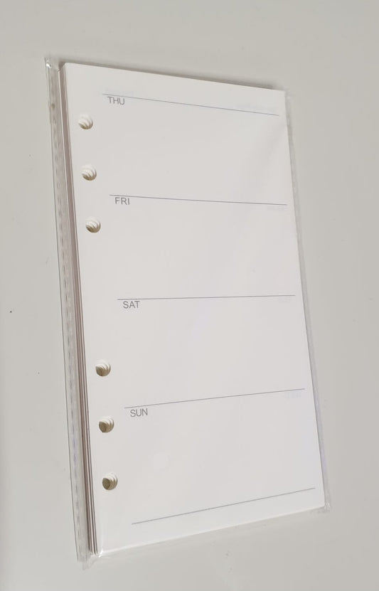 A6 Paper Inserts (White)