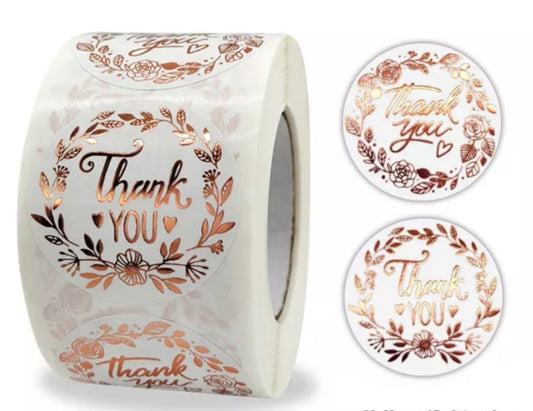Foil Thank You Stickers