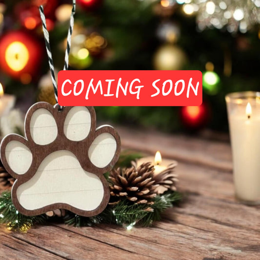 Wooden Paw Shape Decoration