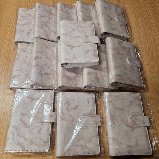 14* Marble Pink Binders - Clearance Box 8