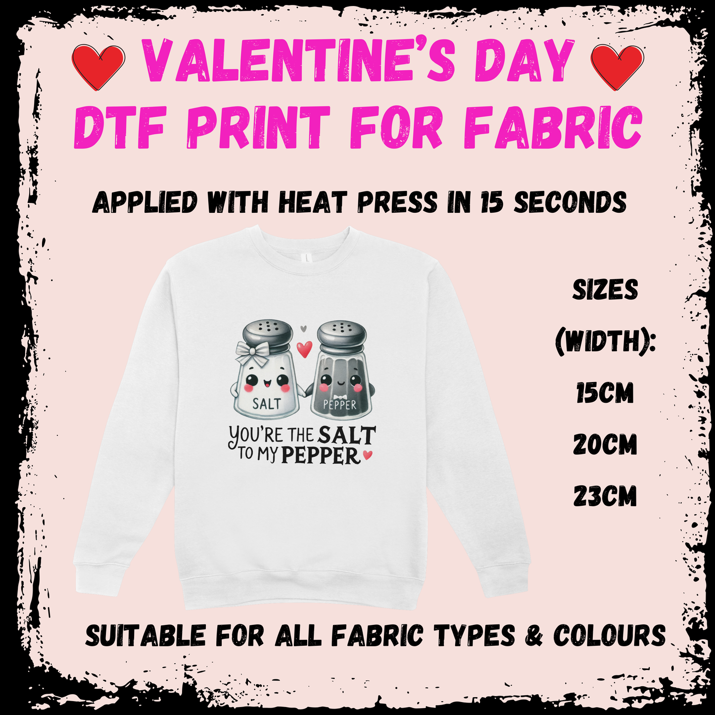 Valentine's DTF - You're The Salt To My Pepper