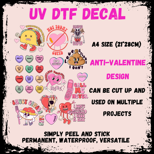 A4 UV DTF Anti-Valentine