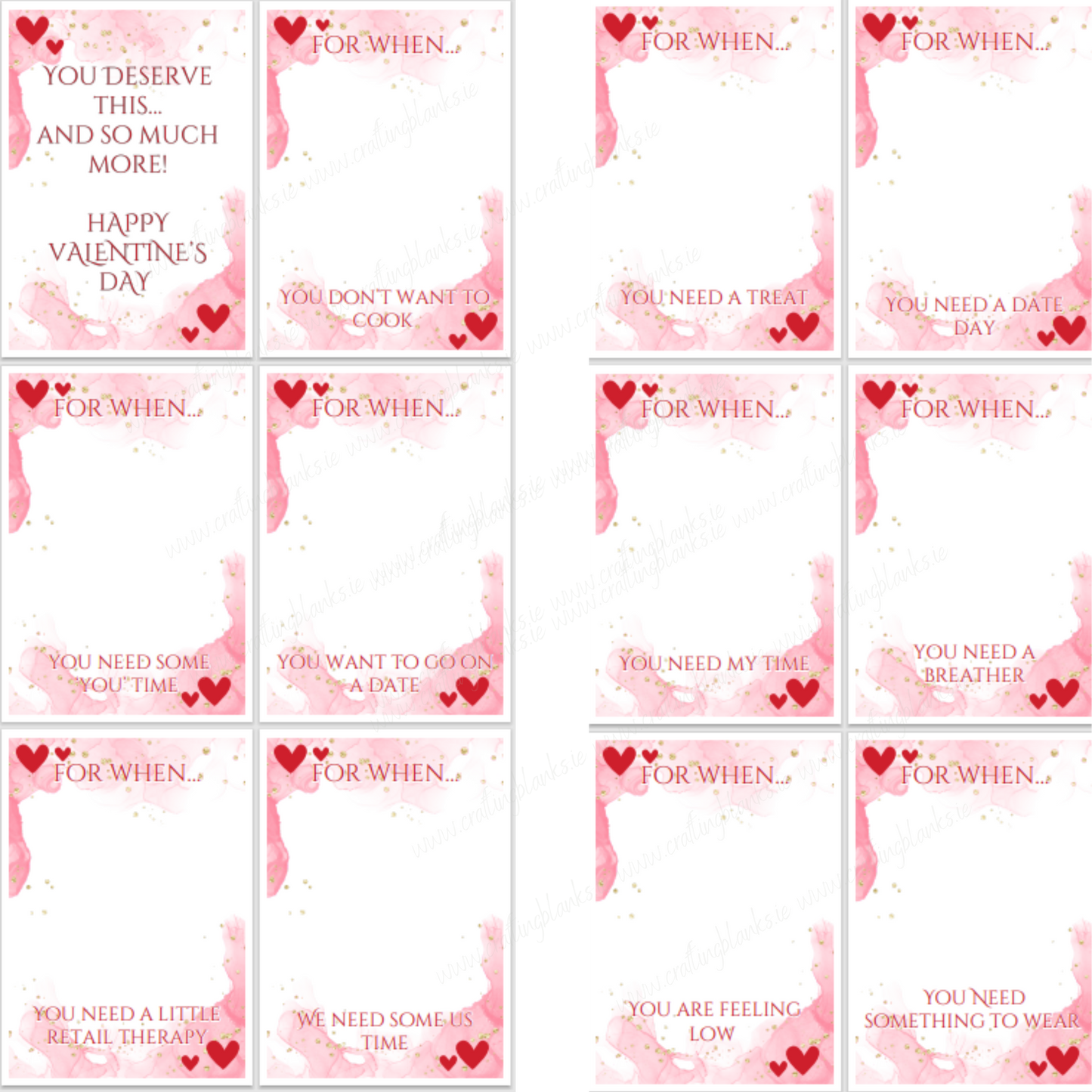 DIGITAL FILE - Valentine's Gift Card Holder/Book