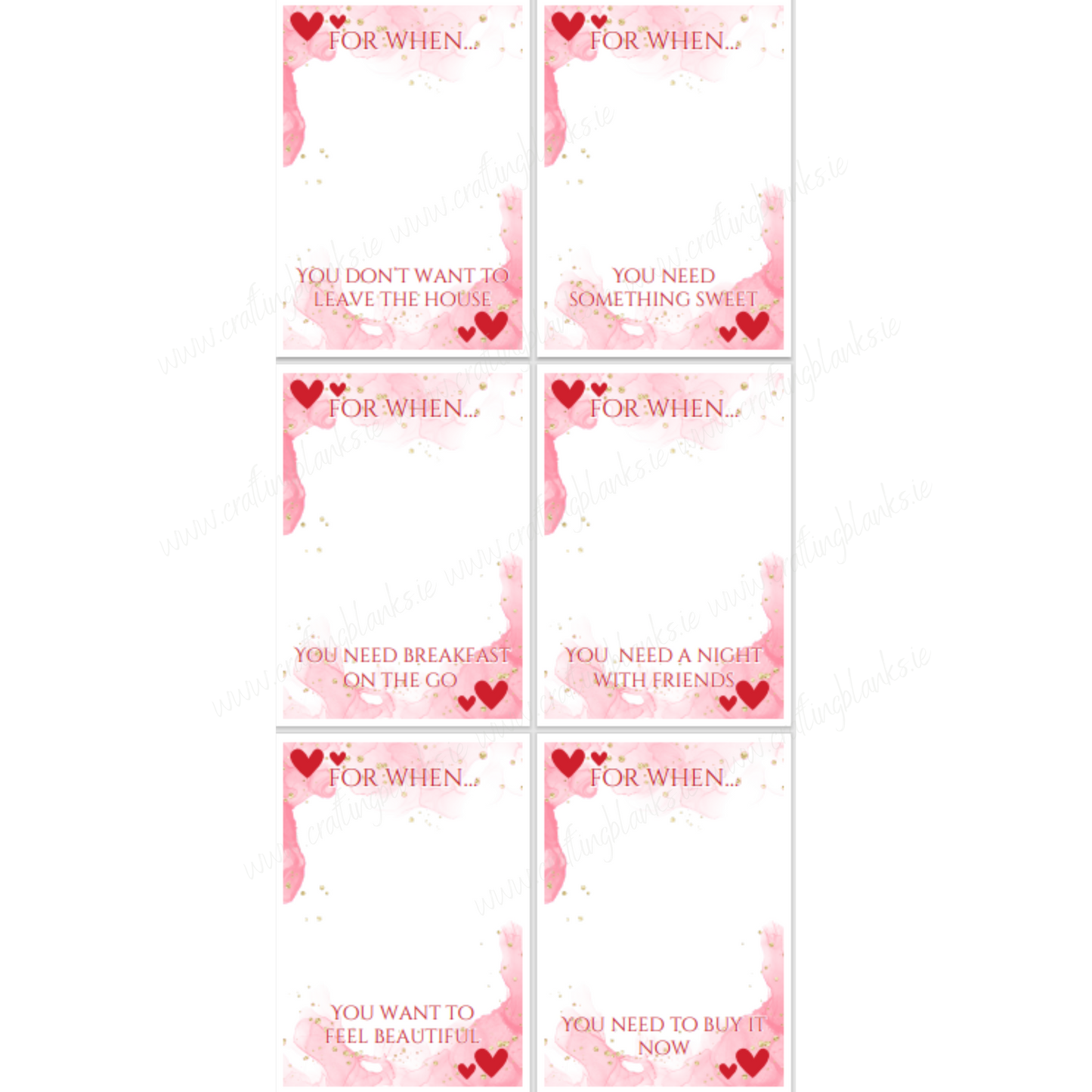 DIGITAL FILE - Valentine's Gift Card Holder/Book