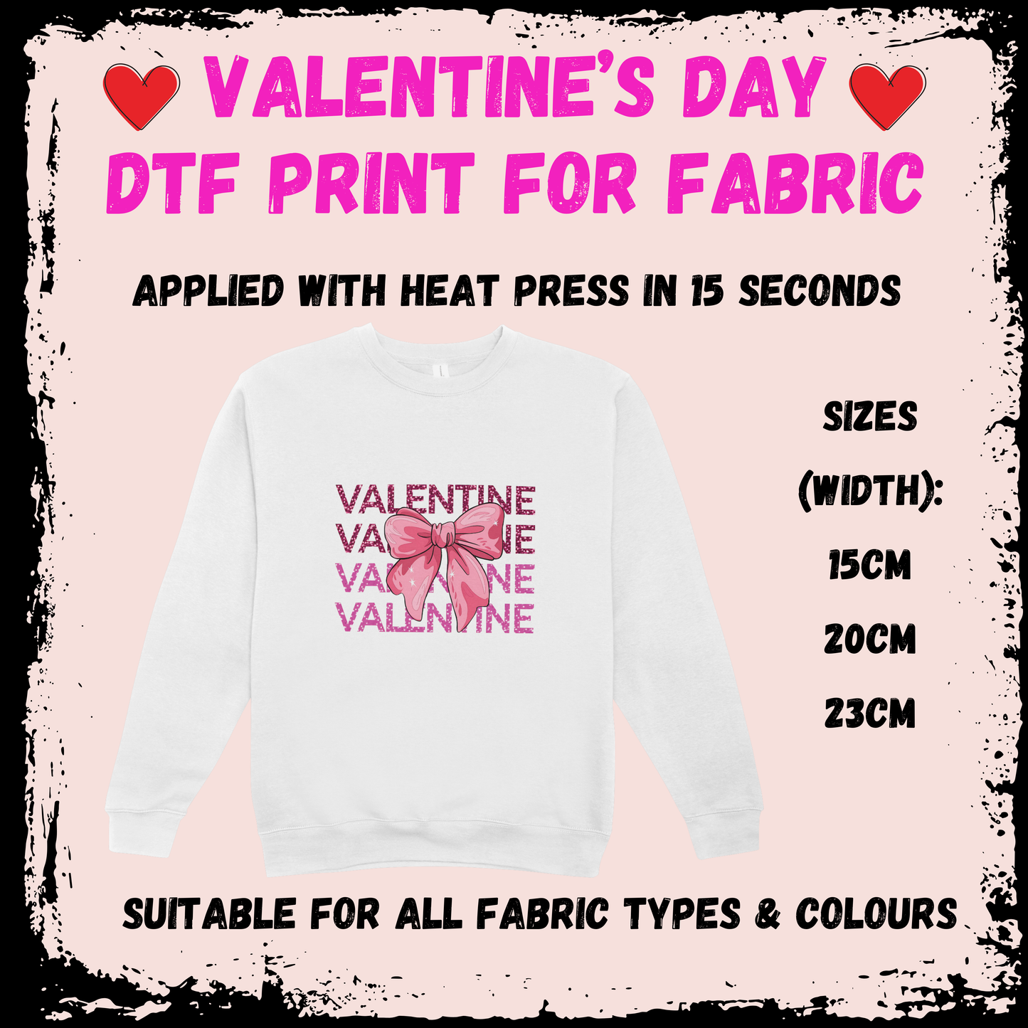 Valentine's DTF - Valentine Bow