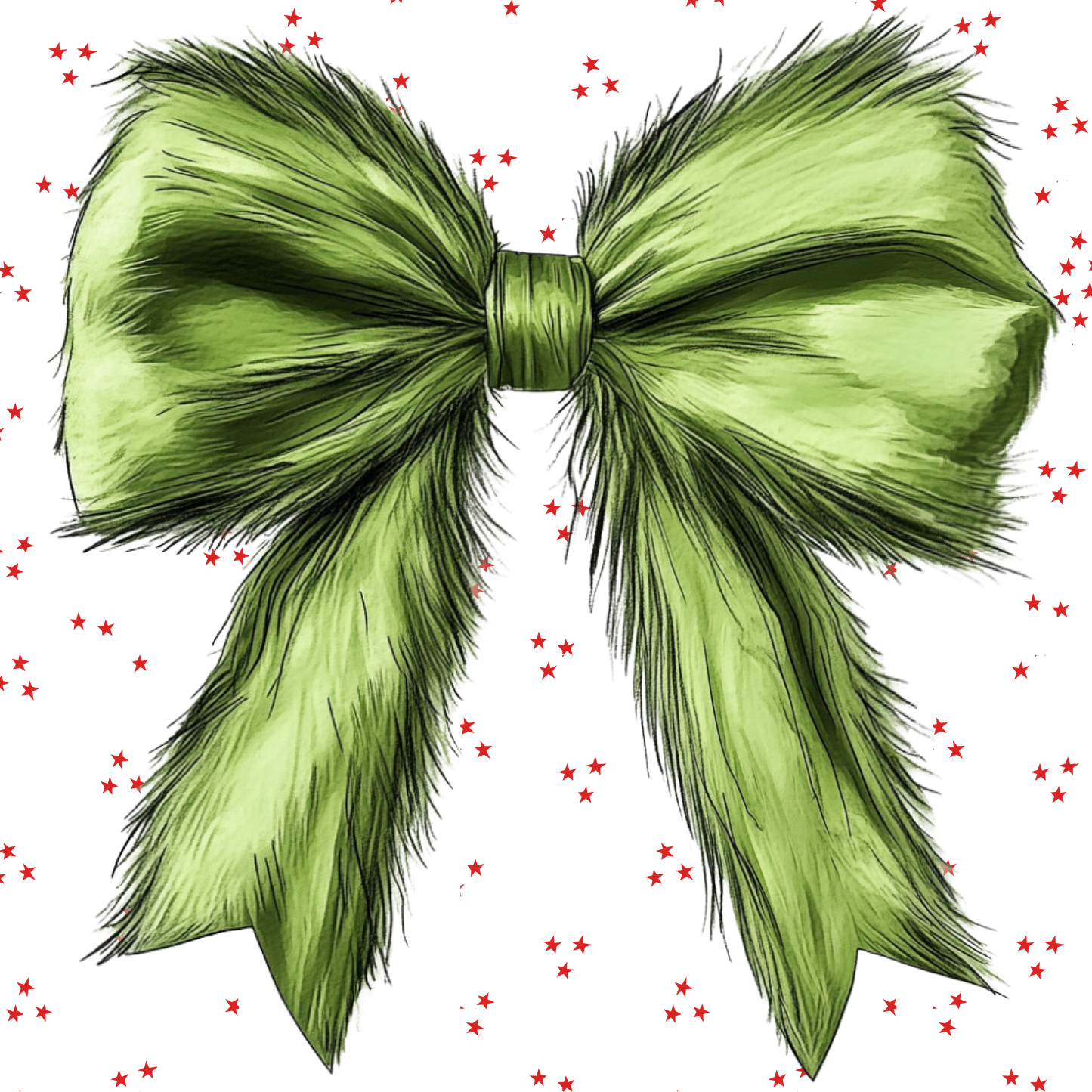 DTF Transfer - Green Bow 20*20cm