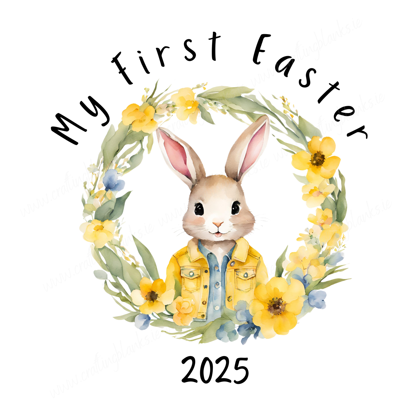 DIGITAL FILE - My First Easter 2025 Black Text