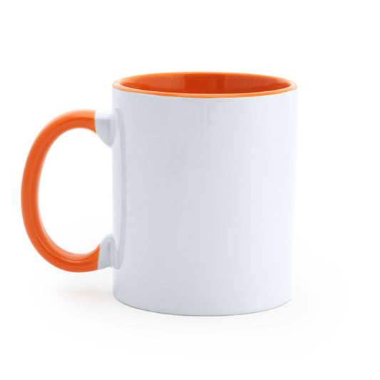 Sublimation Mug - Orange Handle & Interior