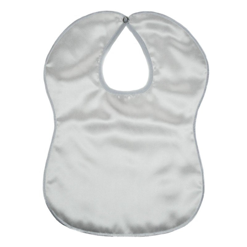 White Satin Bib