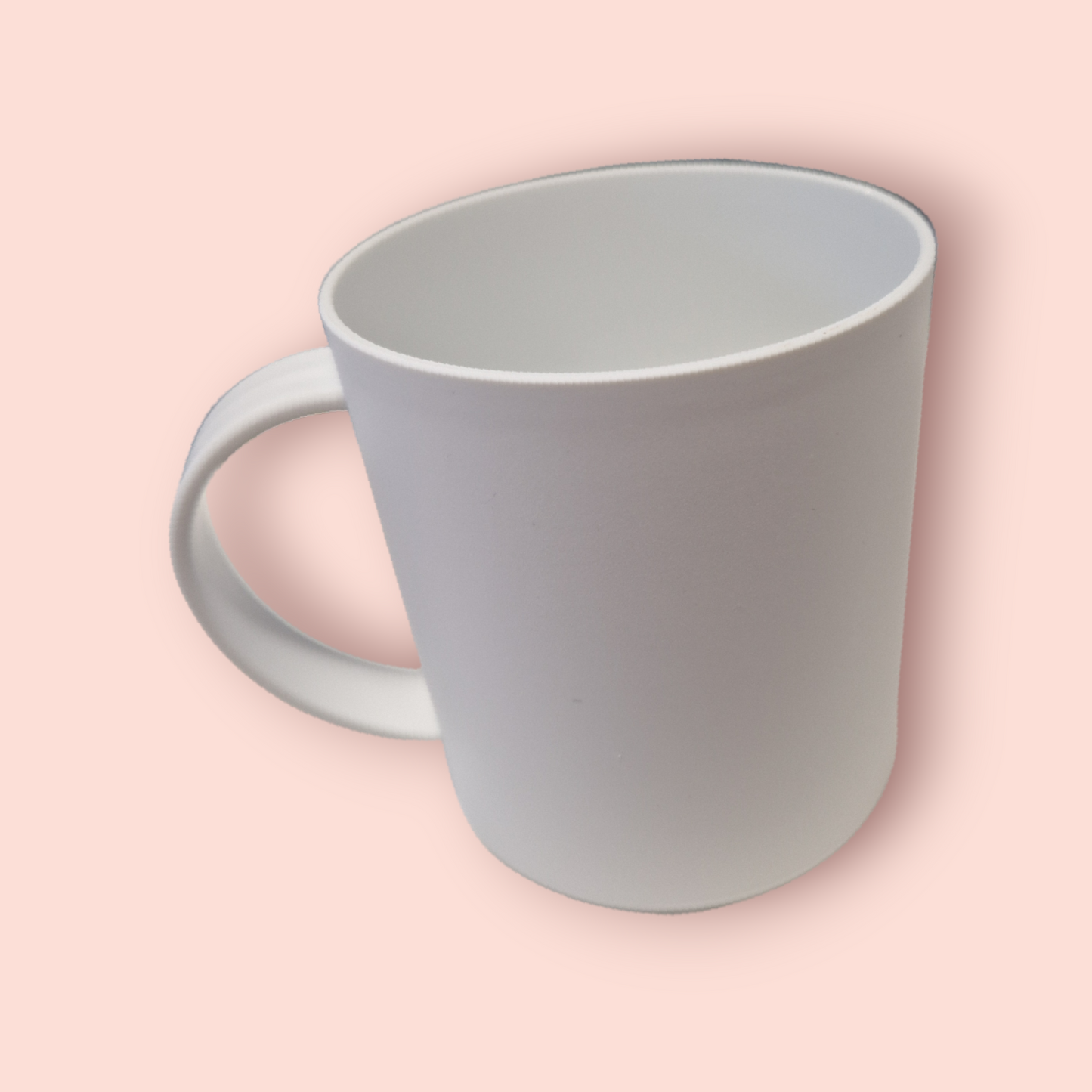 White Hard Plastic Mug