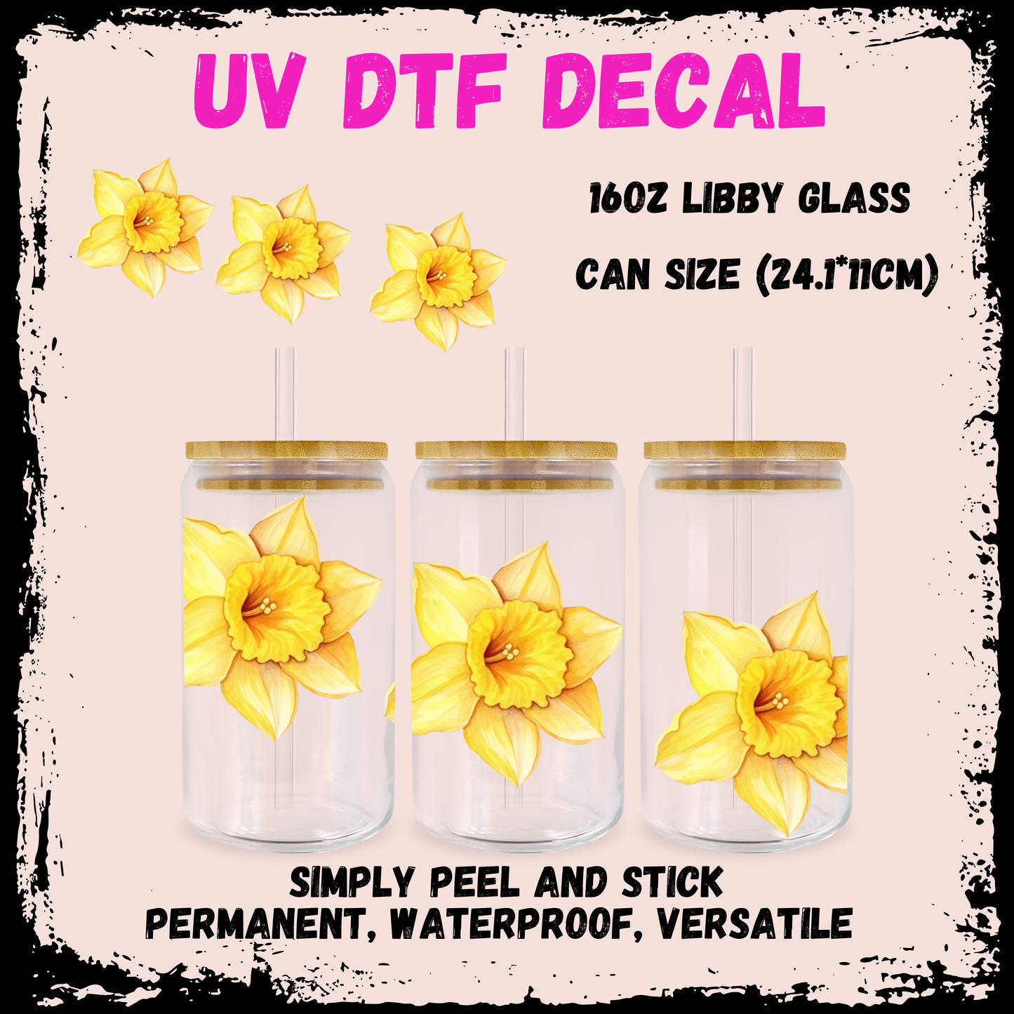 Easter UV DTF - Daffodils