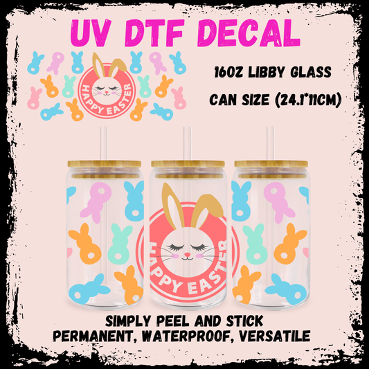 Easter UV DTF - Happy Easter Bunny