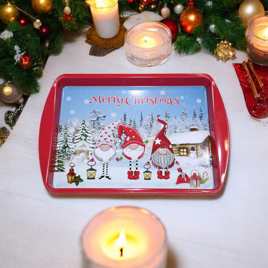 Metal Christmas Tray