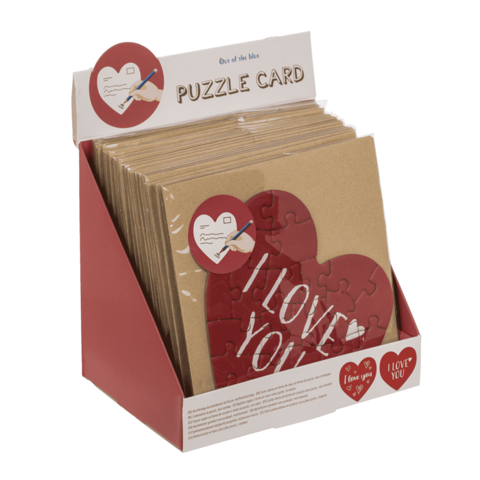 Heart Shaped Puzzle Card