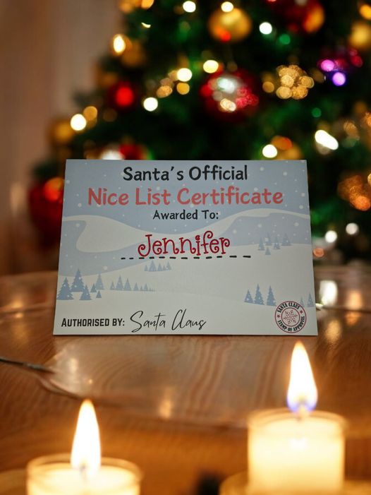 Nice List Certificate x5