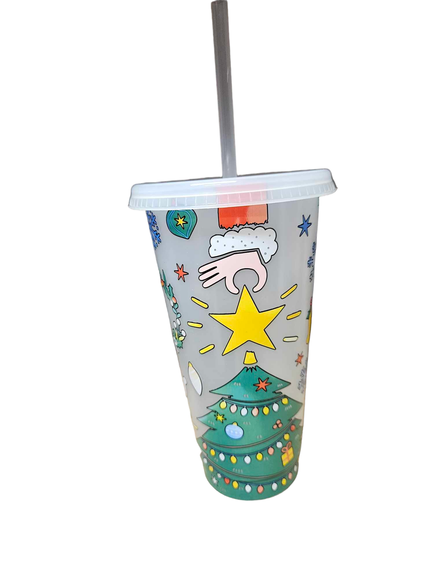 Christmas Tree Style Colour Changing Cold Cup