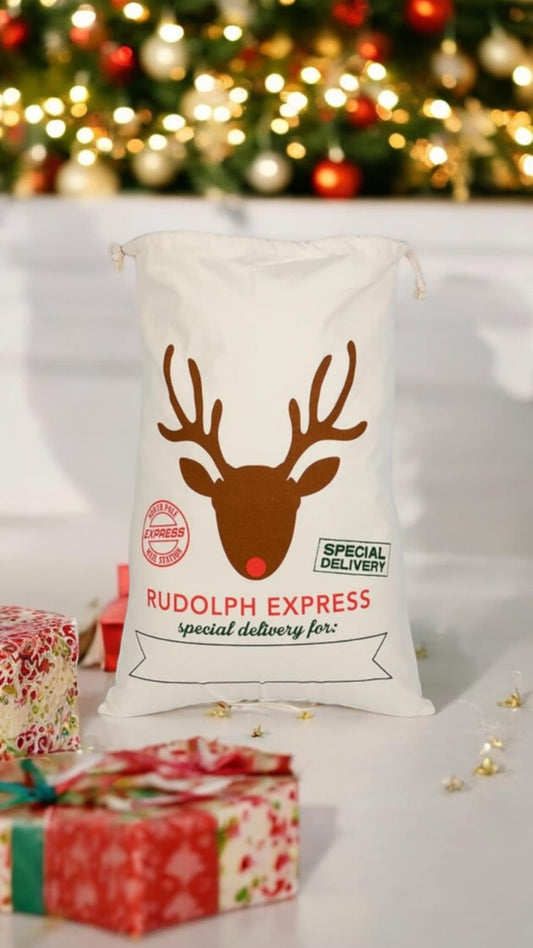 Rudolph Express Christmas Sack