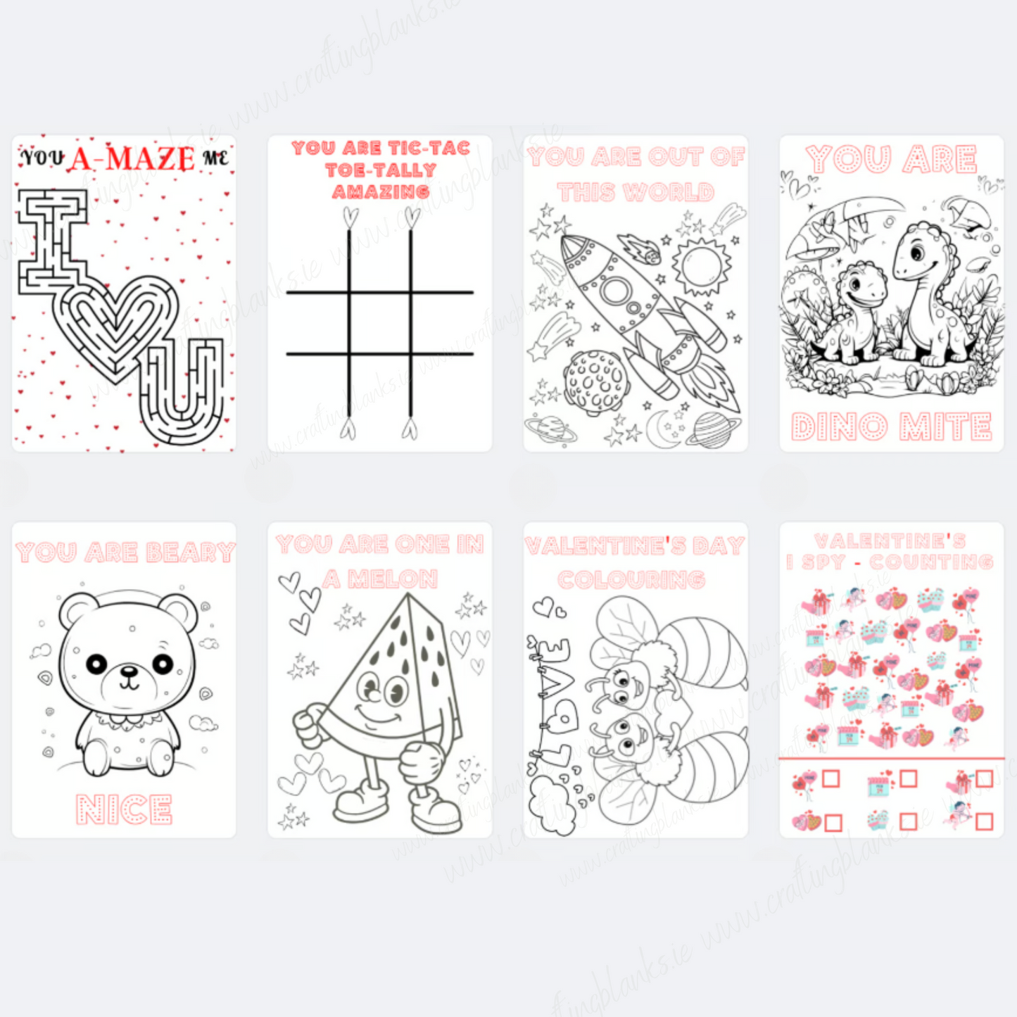 DIGITAL FILE - Valentine Activity Pack