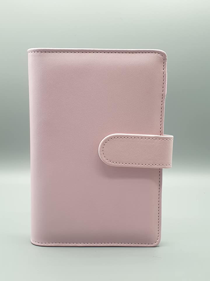 A6 Binder with four plastic zip pouches