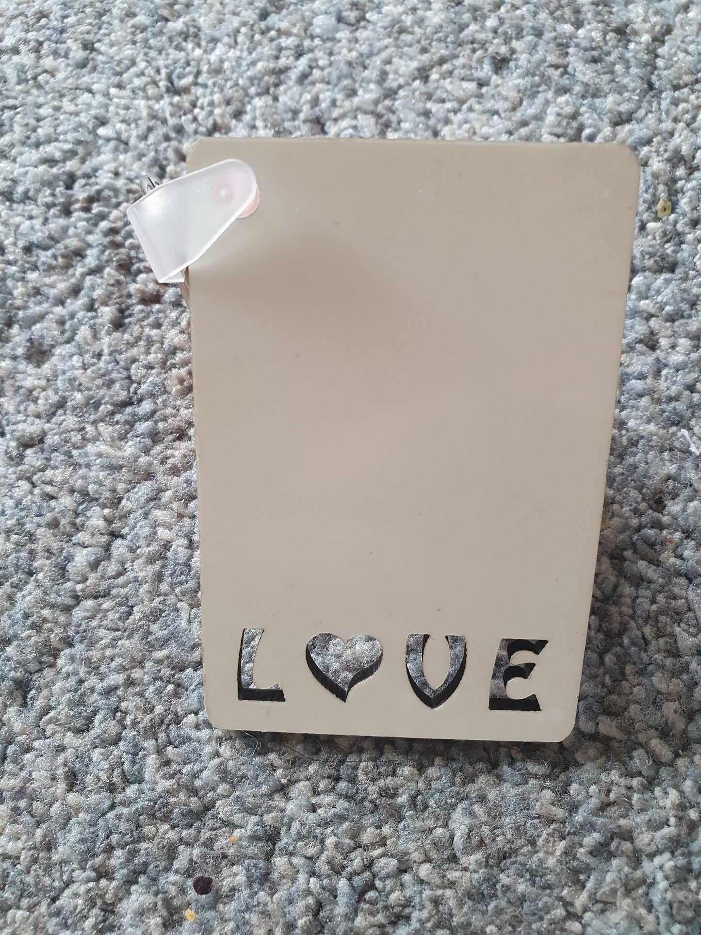 Sublimation blank LOVE keyring