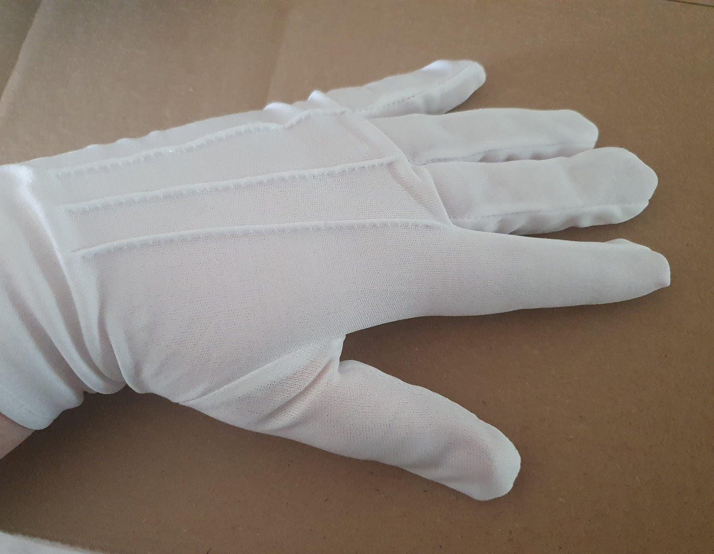 White Polyester Gloves (Pair)