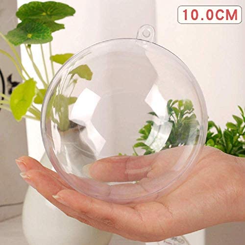 10cm Clear Plastic Bauble