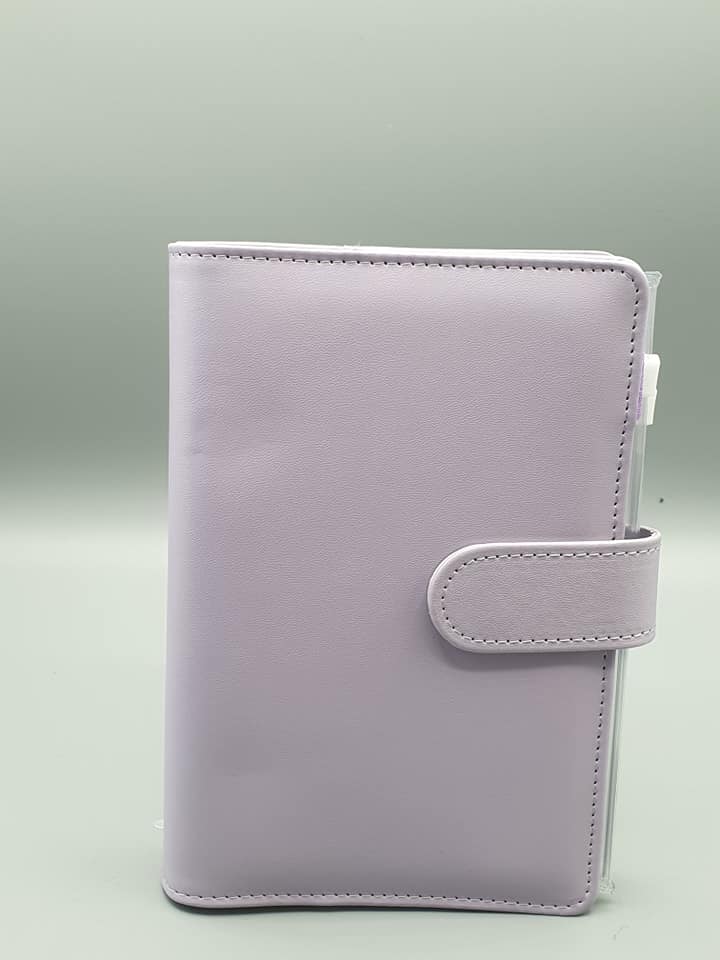 A6 Binder with four plastic zip pouches