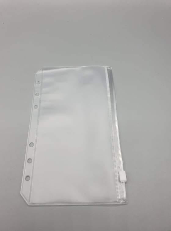 A6 Binder with four plastic zip pouches