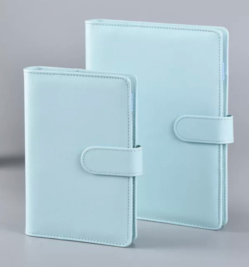 A6 Binder with four plastic zip pouches