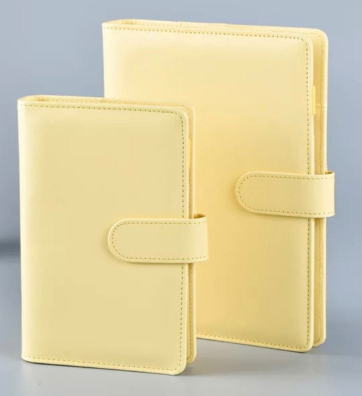 A6 Binder with four plastic zip pouches