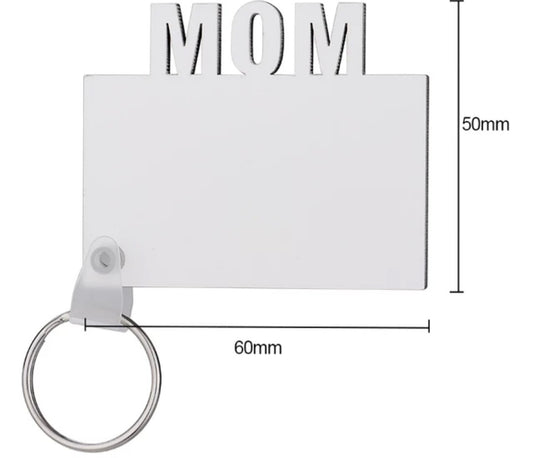 Sublimation blank MOM keyring