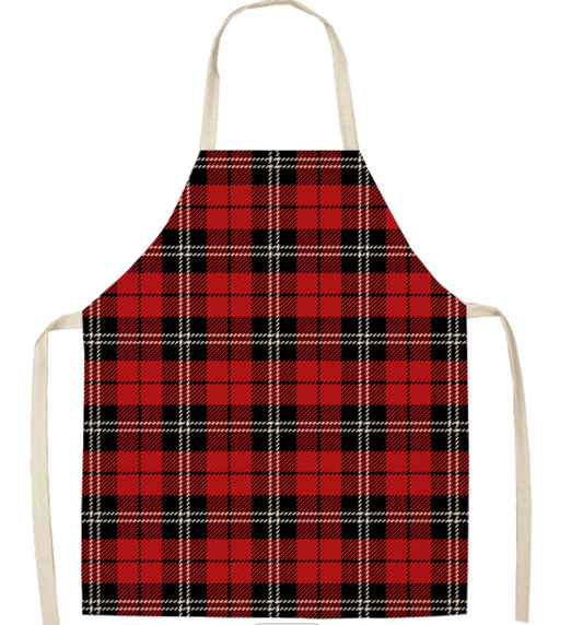 Tartan Christmas Apron