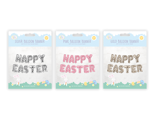 Happy Easter Foil Balloon Banner