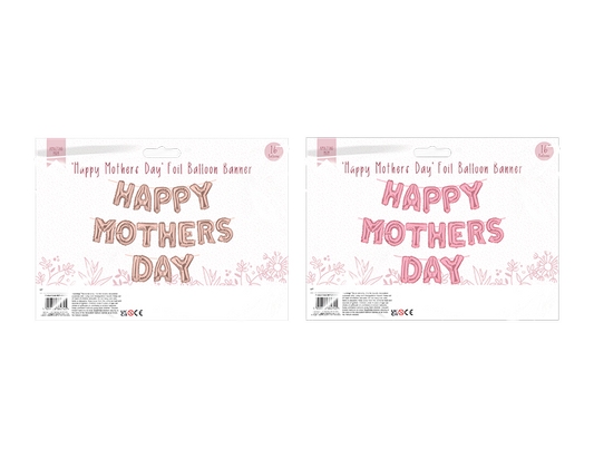 Happy Mother's Day Foil Balloon Banner