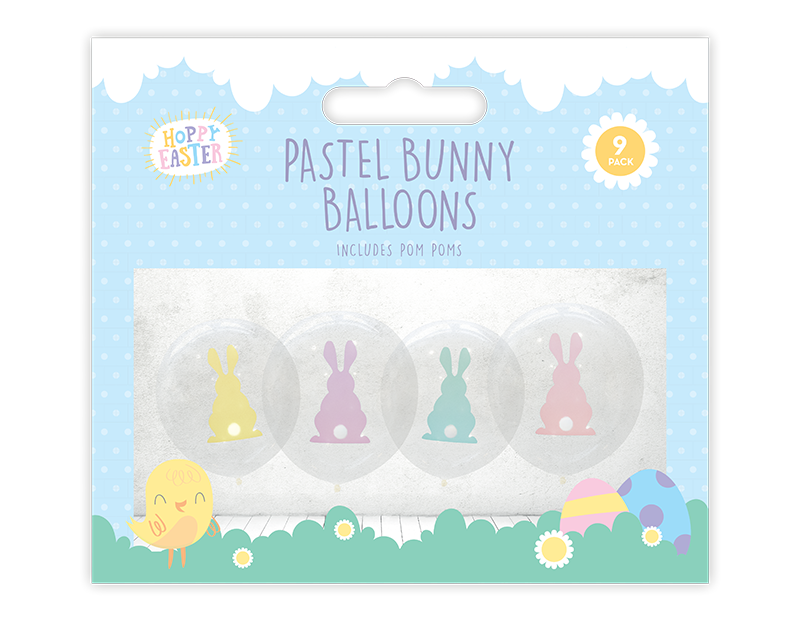 Pastel Bunny Balloons